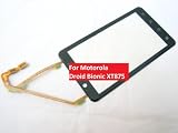 Verizon Motorola Droid Bionic Top Glass Touch Screen Digitizer with 2 Flex Cables OEM, Genuine Motorola XT875 Front Touchscreen Window Lens with Flexible Ribbon Cables