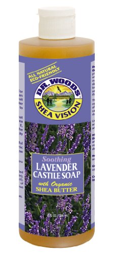 Dr. Woods Shea Vision, Lavender Castile Soap with Shea Butter, 8-Ounce (Pack of 12)