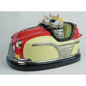 Cattitude Bumper Car Cookie Jar by BellAir Motorsports
