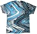 Tie-Dye T-Shirt ~ Short Sleeve ~ 100% Cotton ~ Marble Blue Tiger (Large, Marble Blue Tiger)