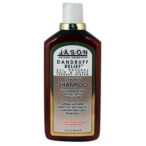 JASON Natural Cosmetics Dandruff Relief Shampoo, Rosemary, Neem & Tea Tree, 12 Ounces