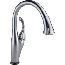 Delta Faucet 9192T-AR-DST Addison Single Handle Pull-Down Kitchen Faucet with Touch2O Technology, Arctic Stainless