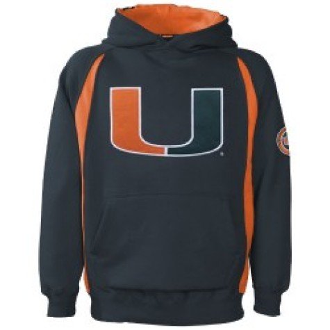 Buy Men`s Miami Hurricanes Class Act Big Logo Hoodie