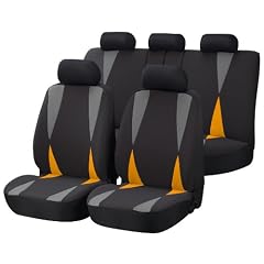 Autositzbezug Set Corner schwarz-orange von Walser mit CLIX III