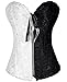 Pandolah Women's Embroidered Montage Halloween Overbust Corsets S-6XL