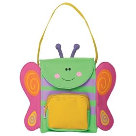 Stephen Joseph SJ4225 Snack Sac Soft-Sided Lunch Bag for Kids, Butterfly