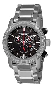 Burberry Men's BU7702 Heritage Black Chronograph Dial Bracelet Watch
