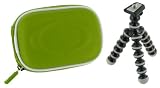 Cheap rooCASE 2n1 EVA Hard Shell (Green) Case with Memory Foam and Premium Tripod for Casio Exilim EX-S600 6MP Digital Camera Silver