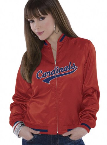 St. Louis Cardinals Women's Reversible Satin Jacket - by Alyssa Milano