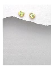 Heart CZ Earrings In 92.5 Sterling Silver