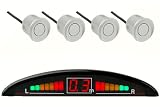 Einparkhilfe mit Farb-Display und 4 Sensoren in Silber