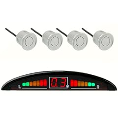 Einparkhilfe mit Farb-Display und 4 Sensoren in Silber