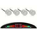 Einparkhilfe mit Farb-Display und 4 Sensoren in Silber