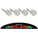 Einparkhilfe mit Farb-Display und 4 Sensoren in Silber