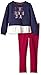 Nautica Girls' Knit Top and Double Knit Pant Set