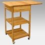 Catskill Craftsmen 7227 Drop Leaf Two Shelved Kitchen Cart