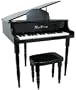 Gloss Black "Baby" Grand 30 Key Childs Piano With Bench