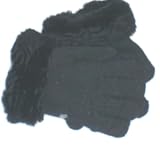 One Size Dark Navy Magic Gloves Trimmed with Persian Lamb Fur Cuff for Ages 2-5 Years