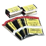 Tamper-Evident Twin Deposit Bags, 9 1/2 x 17 1/2, 100/Box, Clear