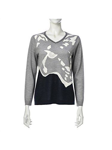 (エヴェックス バイ クリツィア) EVEX by KRIZIA 【ウォッシャブル】チーターインターシャニット U5N51434__