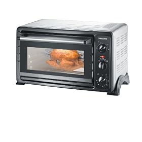 Severin - 2036 - Mini Four - 1500 W - 28 L - Chaleur Tournante - Noir / Inox Bross�