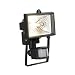 *4 PACK* IP54 PIR SENSOR HALOGEN FLOOD LIGHT IN BLACK