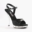 5 Inch Sexy White Patent Shoe High Heel Mini Platform With Ankle Strap