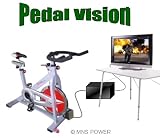 Pedal Vision 300 Watt Spin Bike Generator Television System