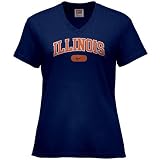 Nike Illinois Fighting Illini Navy Blue Ladies Classic Arch T-shirt