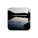 Fly Fishing Scenic Nature Photo Rubber Square Coaster set (4 pack) Great Gift Idea