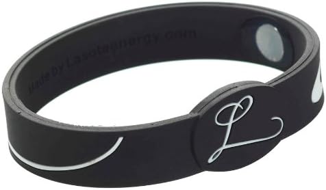 Lasota L-Line Energy Bracelet, Black/White, Small