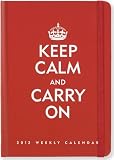 2012 Keep Calm and Carry On Compact Engagement Calendar (Weekly Planner)