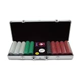 Poker 500 11.5 Gram SUITED Chips in SILVER ALUM Case