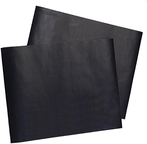 Baking Mats Outdoor Black Silicone Non Stick Mats Easy BBQ Grill Mat Bake Grilling Mats for Cooking Barbecue Grill Covers Yard Garden Living Outdoor 1 Set of 2 Pcs