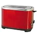 2 Slice Toaster in Red Steel