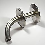 Jaybird Tri Clover Dip Tube 1.5" x 1.5" x 1/2" Tube 304 Stainless Steel