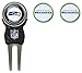 Team Golf NFL Seattle Seahawks Divot Tool Pack With 3 Golf Ball Markers Divot Tool with 3 Golf Ball Markers Pack, Markers are Removable Magnetic Double-Sided Enamel