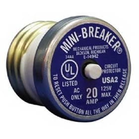 Connecticut Elec  View-Pak #VPKMB-15 15A Mini Circular Breaker by CONNECTICUT ELEC VIEW-PAK