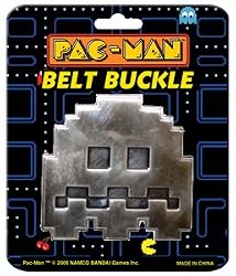 Pac-Man Chrome Ghost Belt Buckle