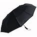 Niello Best Outdoor umbrellas,10-Rib Maximum level of Windproof - Auto Open/Close,42 inch Steel Windproof Frame Black Rain Umbrella with UV Protection 50+ UPF