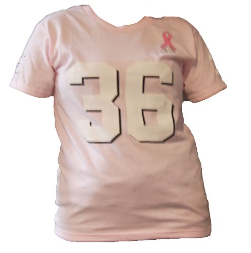 Chris Spielman Ohio State Ladies Breast Cancer Awareness T-Shirt-Pink L