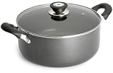 KittAmor 8 Quart Non-Stick Aluminum Dutch Oven With Lid