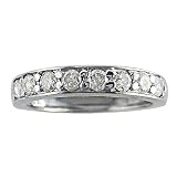 10K White Gold Diamond Anniversary Ring (1/4cttw)