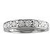 10K White Gold Channel Set Diamond Anniversary Ring (1/4cttw)
