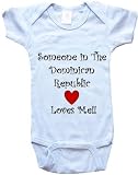 SOMEONE IN THE DOMINICAN REPUBLIC LOVES ME - DOMINICAN BABY - Country Series - White, Blue or Pink Onesie / Baby T-shirt