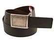 Calvin Klein Reversible Leather 4 Way Textured Plaque Buckle Belt