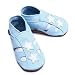 Inch Blue - 1480 L - Chaussures Bébé Souples - Star - Sandales - Bleu ciel - T 20-22 cm