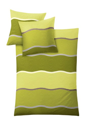 Kleine Wolke 6105603952 Bettw&auml;sche San Diego / 135 x 200 cm und 80 x 80 cm / 2-teilig, palme