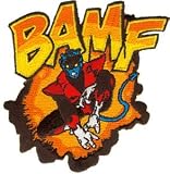 Marvel Comics Retro - Nightcrawler BAMF Logo Patch