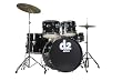 dDrum D2 Beginner 5 Piece Drum Set Midnight Black